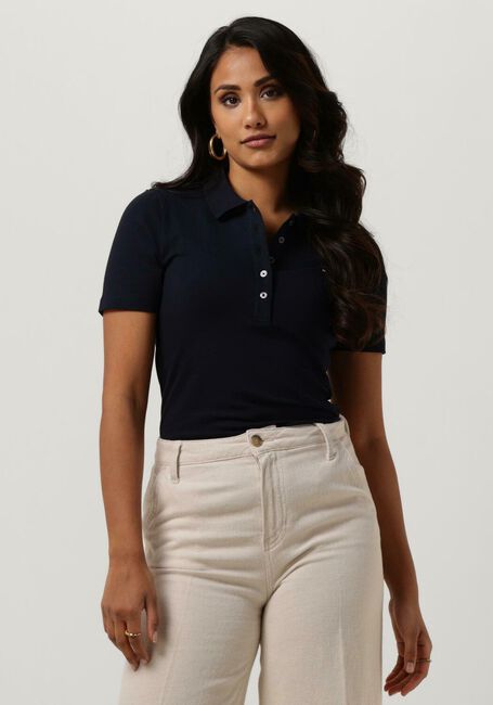 TOMMY HILFIGER Polo 1985 SLIM PIQUE POLO SS Bleu fonc&eacute; - large