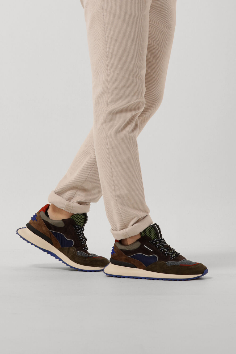 FLORIS VAN BOMMEL Baskets basses SFM-10100 en vert - large