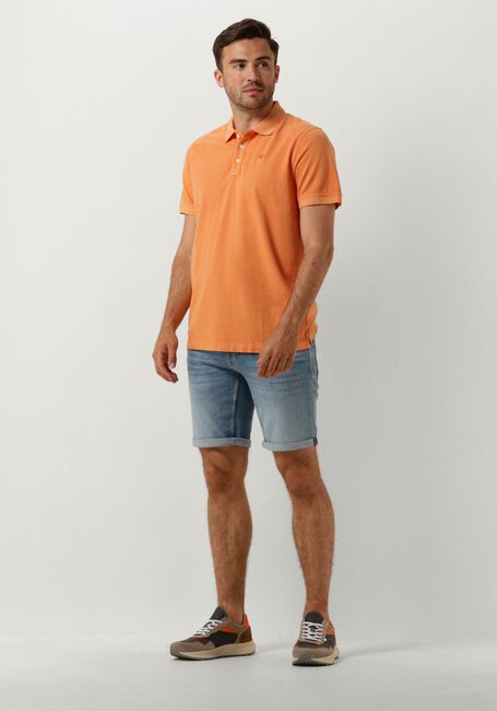 PME LEGEND Polo SHORT SLEEVE POLO PIQUE GARMENT DYE en orange - large