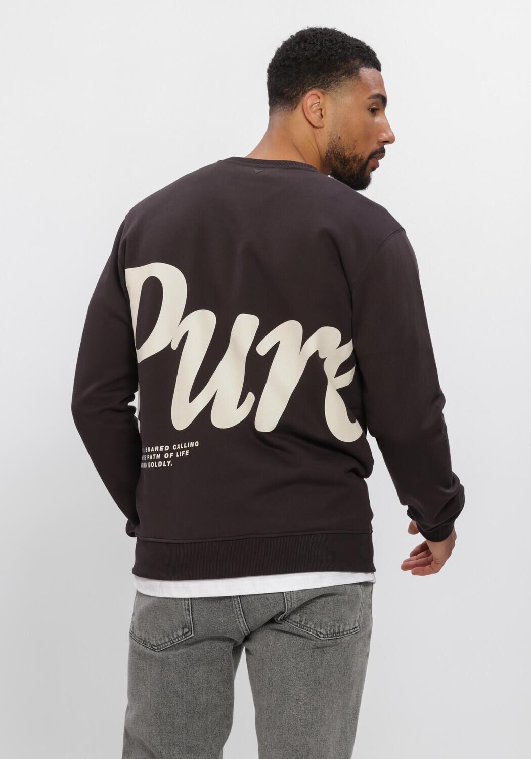 PURE PATH Chandail PURE en marron - large