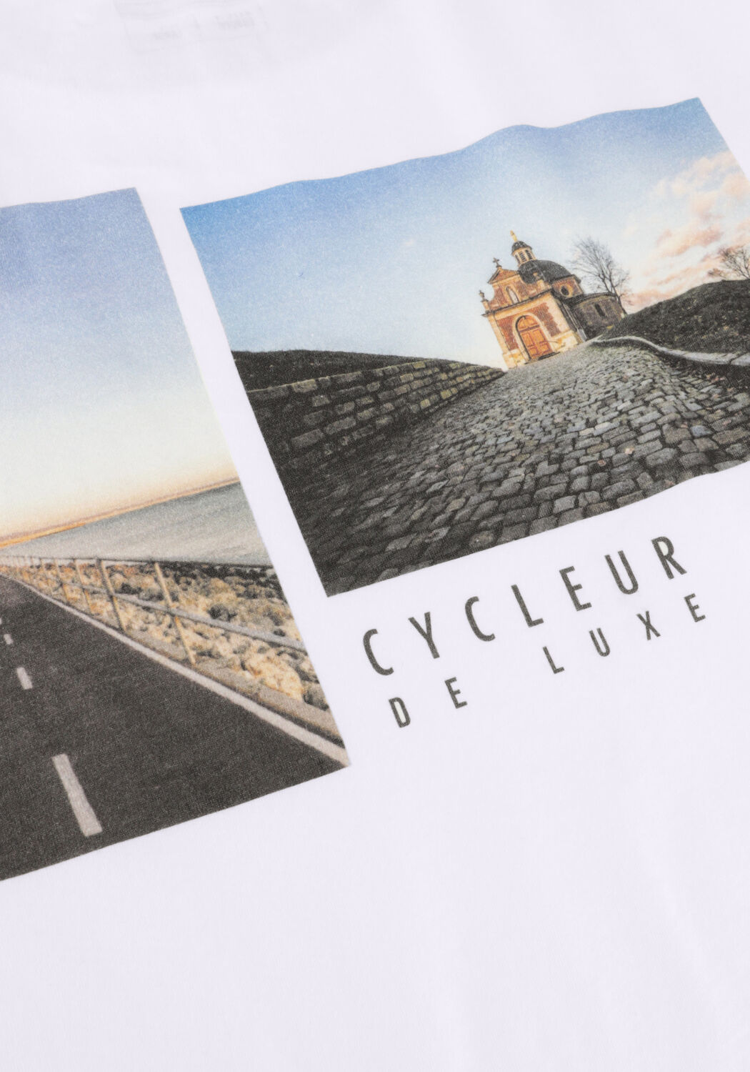 CYCLEUR DE LUXE T-shirt FLAGROADS en blanc - large