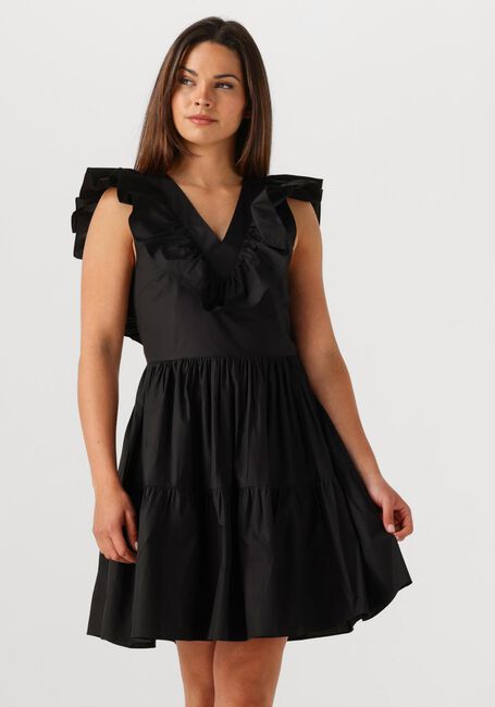 SECOND FEMALE Mini robe ZANA DRESS en noir - large