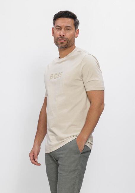 Beige BOSS GREEN T-shirt TS_TERRACE LOGO - large