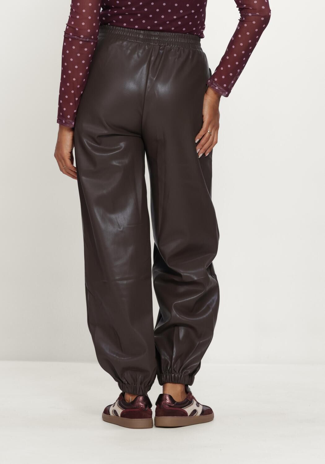 Bruine YDENCE Wijde broek PANTS HARLOW - large