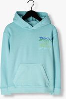 SCOTCH & SODA Chandail RELAXED FIT ARTWORK HOODIE WHIT WASHING IN ORGANIC COTTON Turquoise - medium