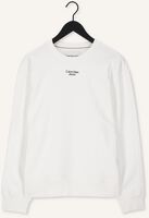 CALVIN KLEIN Chandail STACKED LOGO CREW NECK en blanc CALVIN KLEIN Chandail STACKED LOGO CREW NECK en blanc - medium