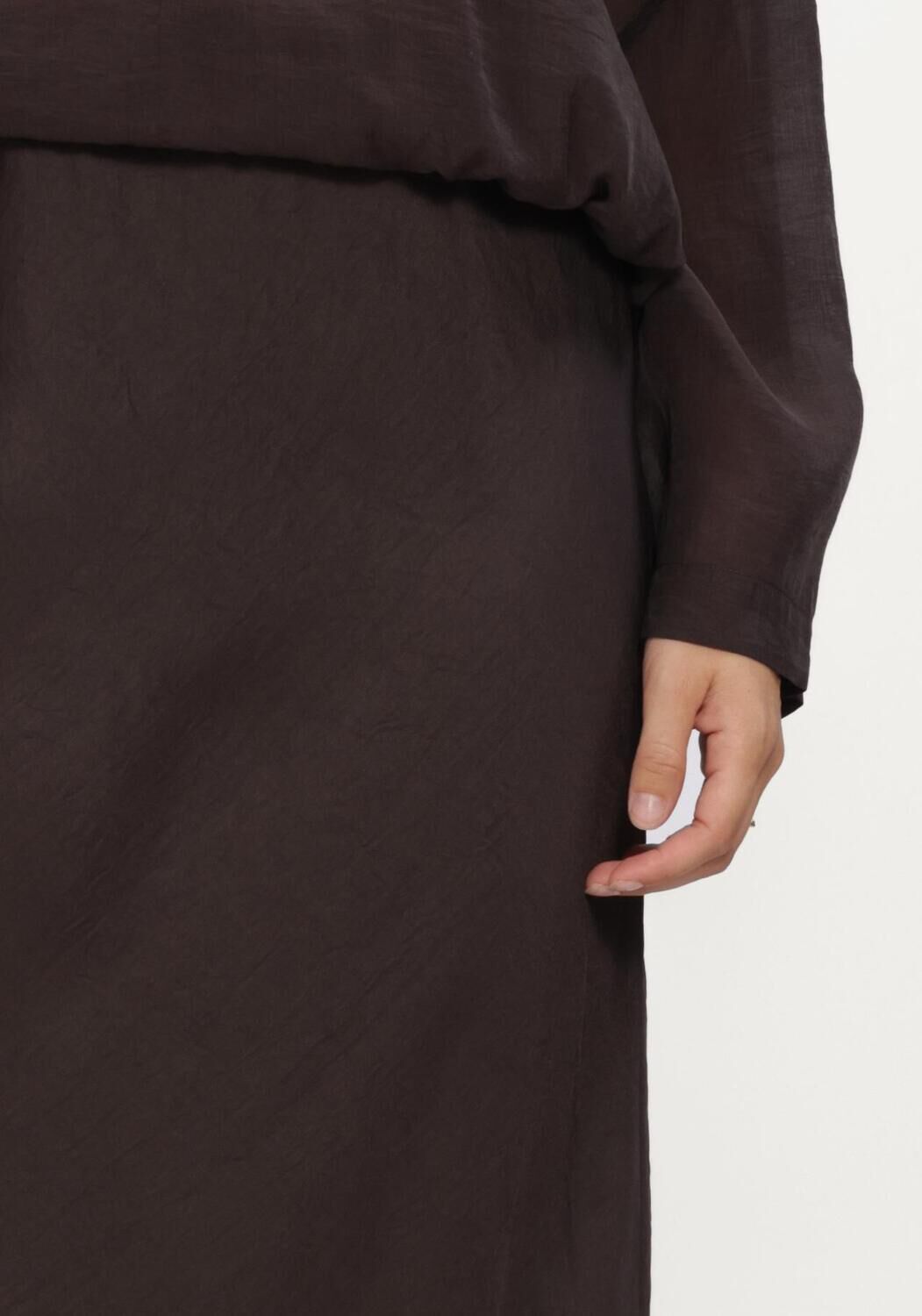 SUMMUM Jupe maxi SKIRT LIGHT TWILL en marron - large