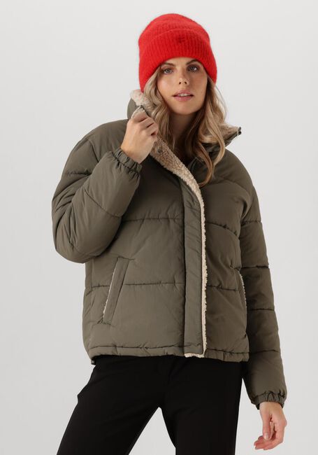 ANOTHER LABEL Veste matelassé MILLE TEDDY PUFFER en vert - large