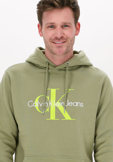 Groene CALVIN KLEIN Sweater SEASONAL MONOGRAM REGULAR - large