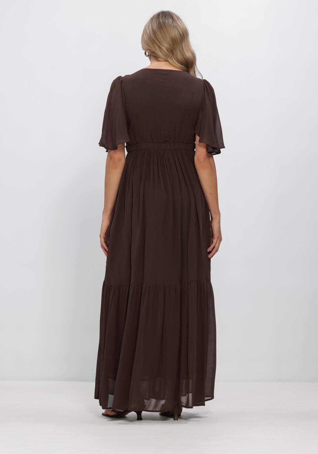 LINA LOCCHI Robe maxi LL-ALLESIA en marron - large