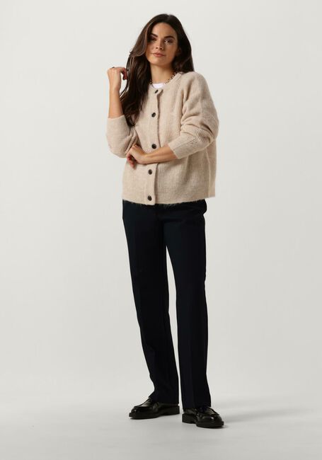 Beige SELECTED FEMME Vest SLFLULU LS KNIT SHORT CARDIGAN - large