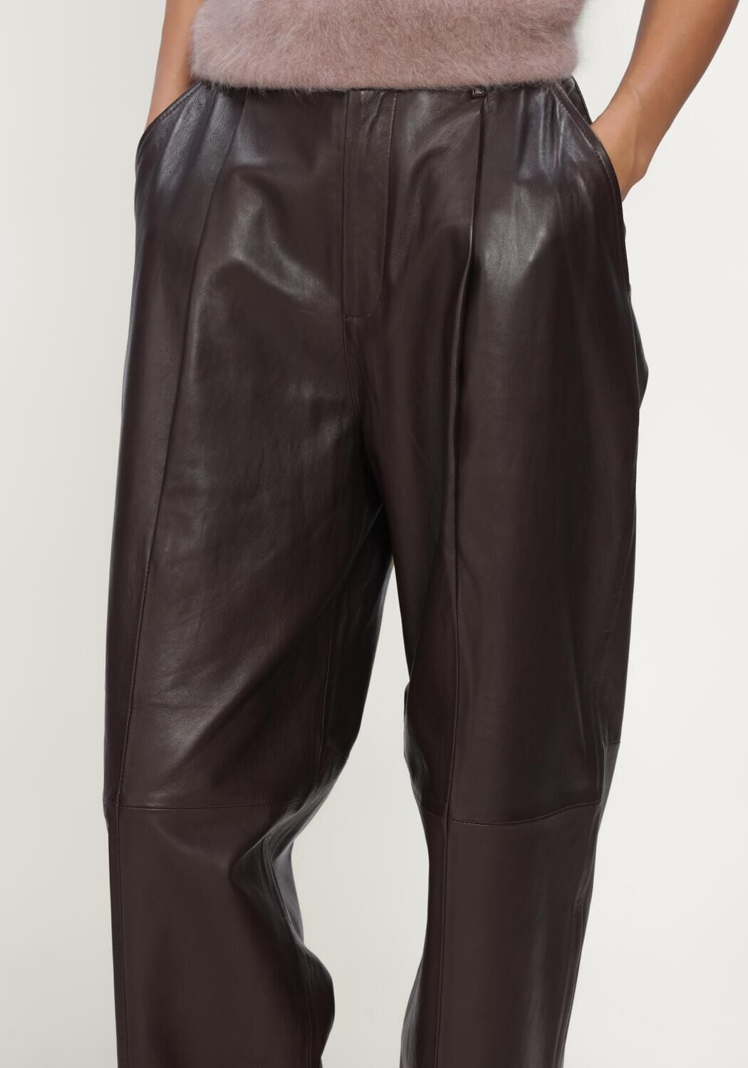 Bruine JANICE Broeken/jumpsuits BARREL BALTI - large