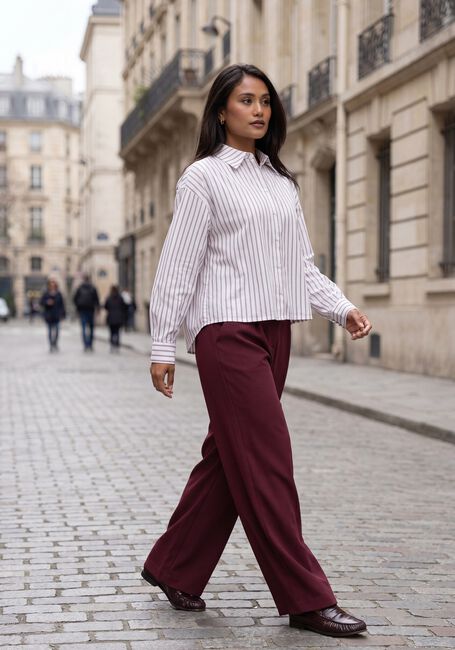 Bordeaux MODSTR&Ouml;M Wijde broek GALEMD WIDE PANTS - large