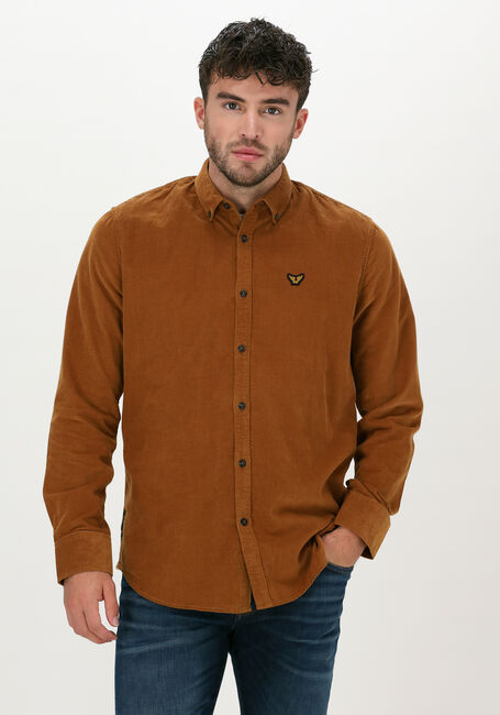 PME LEGEND Chemise décontracté LONG SLEEVE SHIRT FINE CTN COR en orange - large