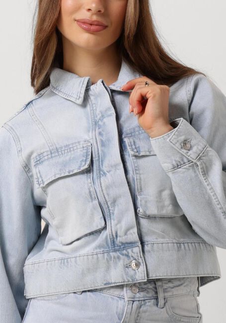 SECOND FEMALE Veste en jean FIRA JACKET Bleu clair - large