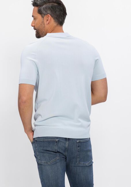 GENTI Polo POLO ZIP SS 1260 Bleu clair - large