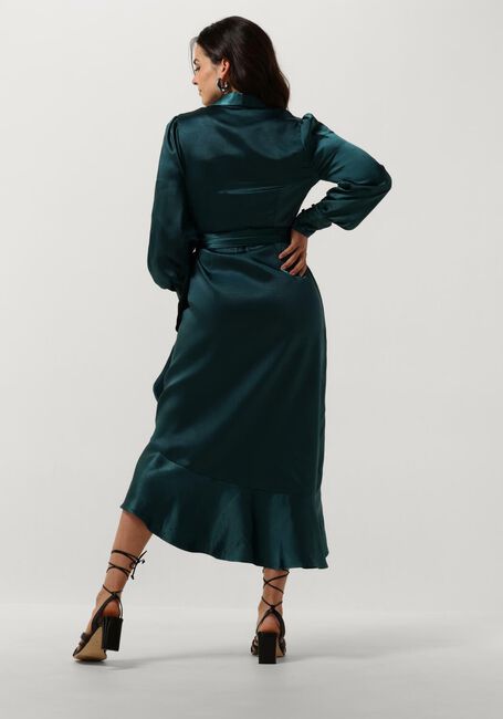 NOTRE-V Robe midi NV-DORISSA SATIN DRESS en bleu - large
