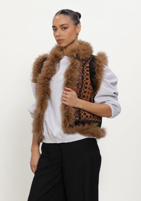 ANTIK BATIK IVAN GILET Blouses en marron - large