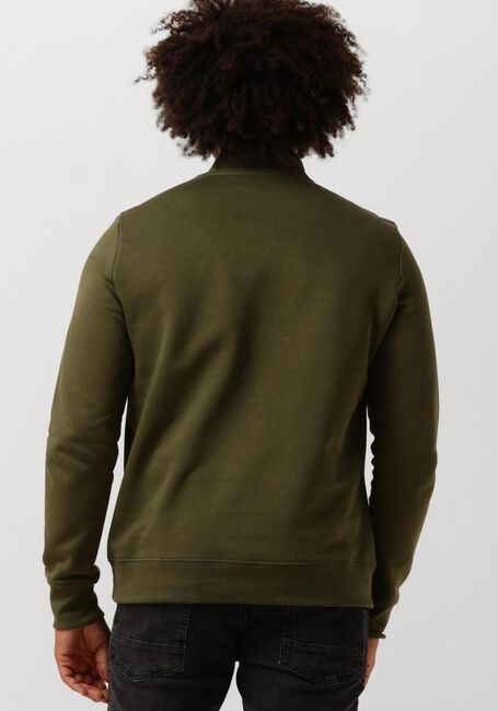 PS PAUL SMITH Chandail MENS REG FIT HALF ZIP SWEAT ZEBRA en vert - large