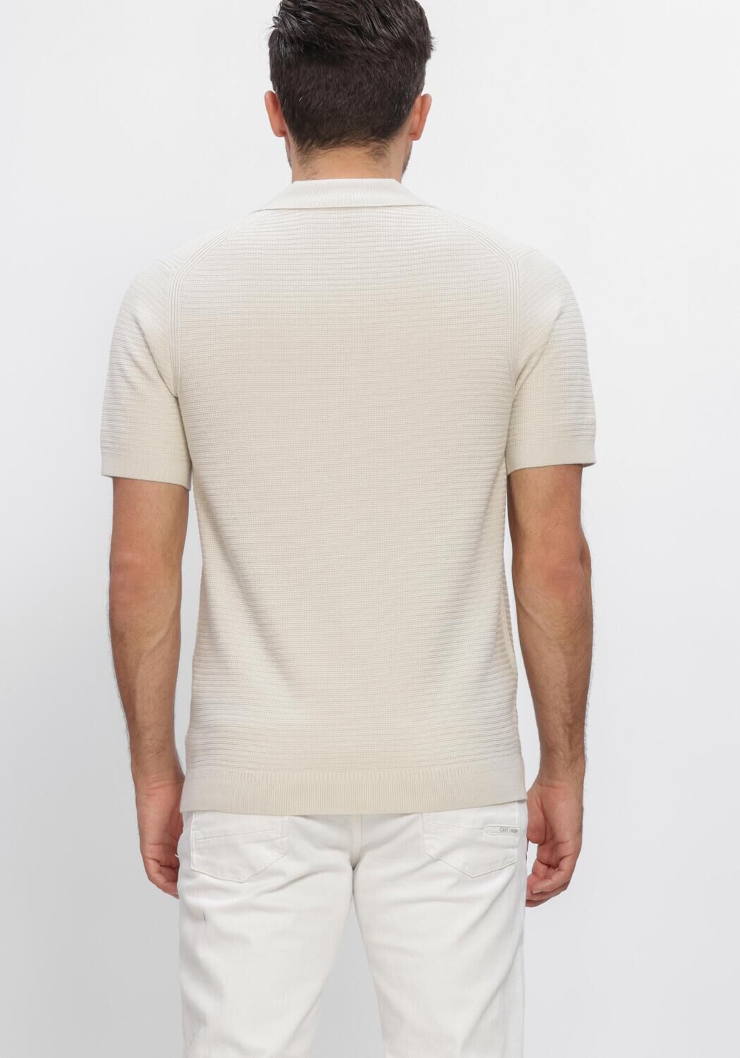 Beige DSTREZZED Polo KOSTAS POLO - large