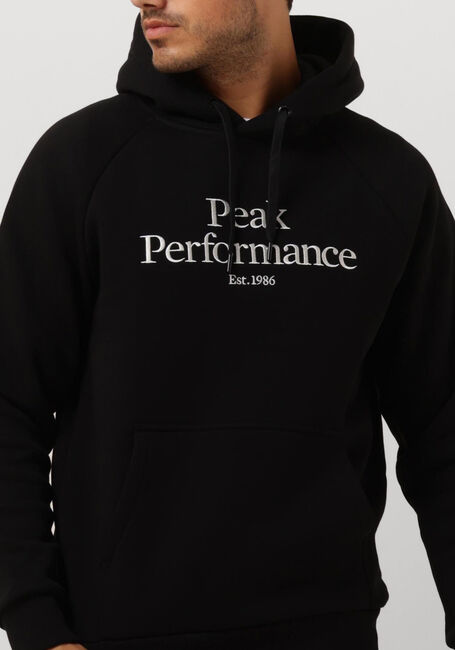 Zwarte PEAK PERFORMANCE Sweater M ORIGINAL HOOD - large