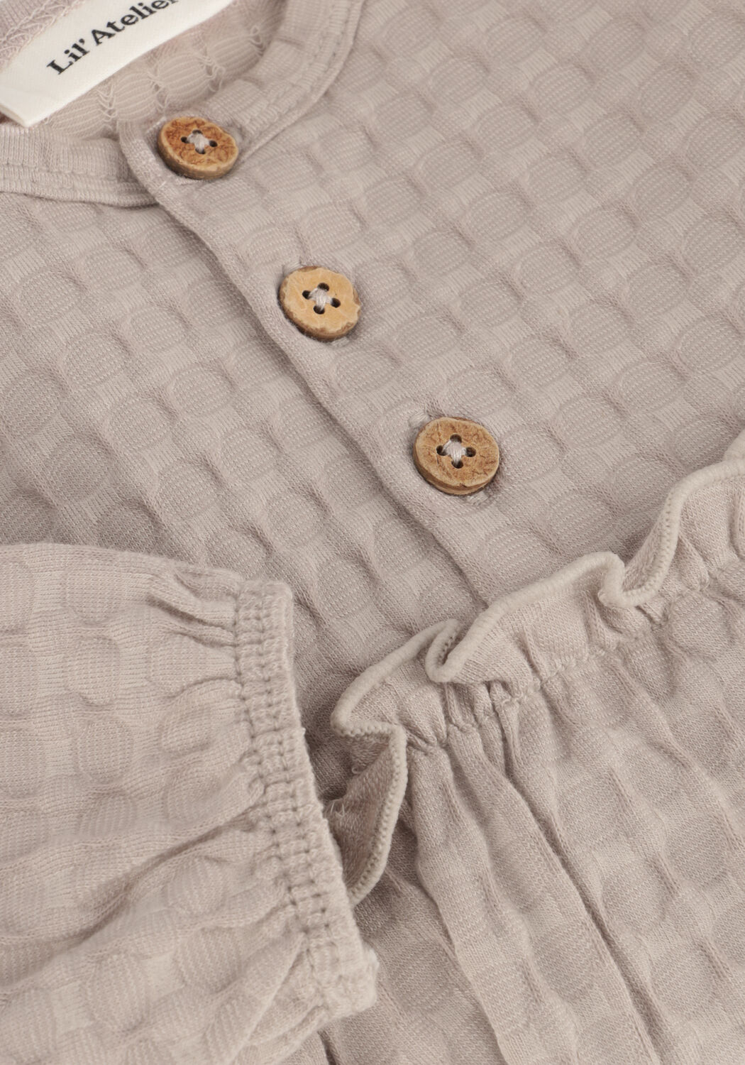 Beige LIL' ATELIER Jurken NBFNINO LS BODY DRESS LIL - large