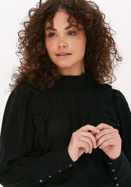 Zwarte CO'COUTURE  LISISSA FRILL BLOUSE - large