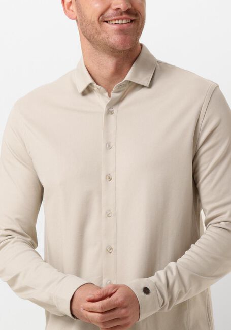 CAST IRON Chemise décontracté LONG SLEEVE SHIRT CF TEC TONE INTERLOCK JERSEY en beige - large