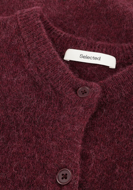Bordeaux SELECTED WOMEN Vest SLFLULU NEW LS KNIT CARDIGAN Bordeaux SELECTED WOMEN Vest SLFLULU NEW LS KNIT CARDIGAN - large