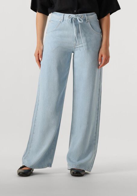 SECOND FEMALE Pantalon large IRVIN DENIM JEANS Bleu clair - large