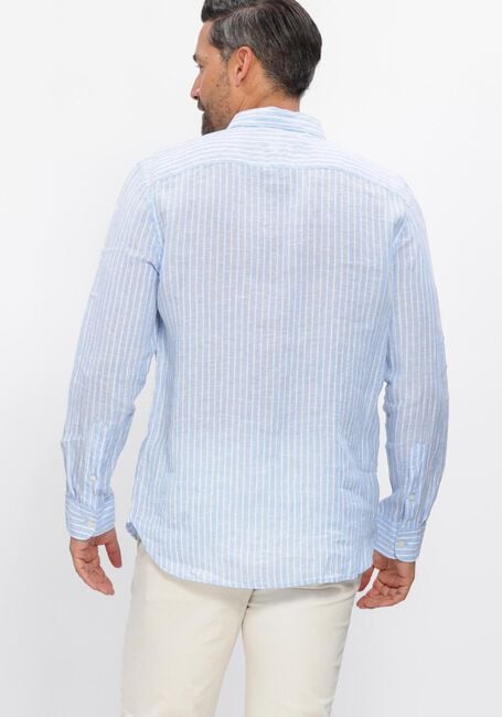 TOMMY HILFIGER Chemise d&eacute;contract&eacute; LINEN BENGAL STRIPE RF SHIRT Bleu clair - large