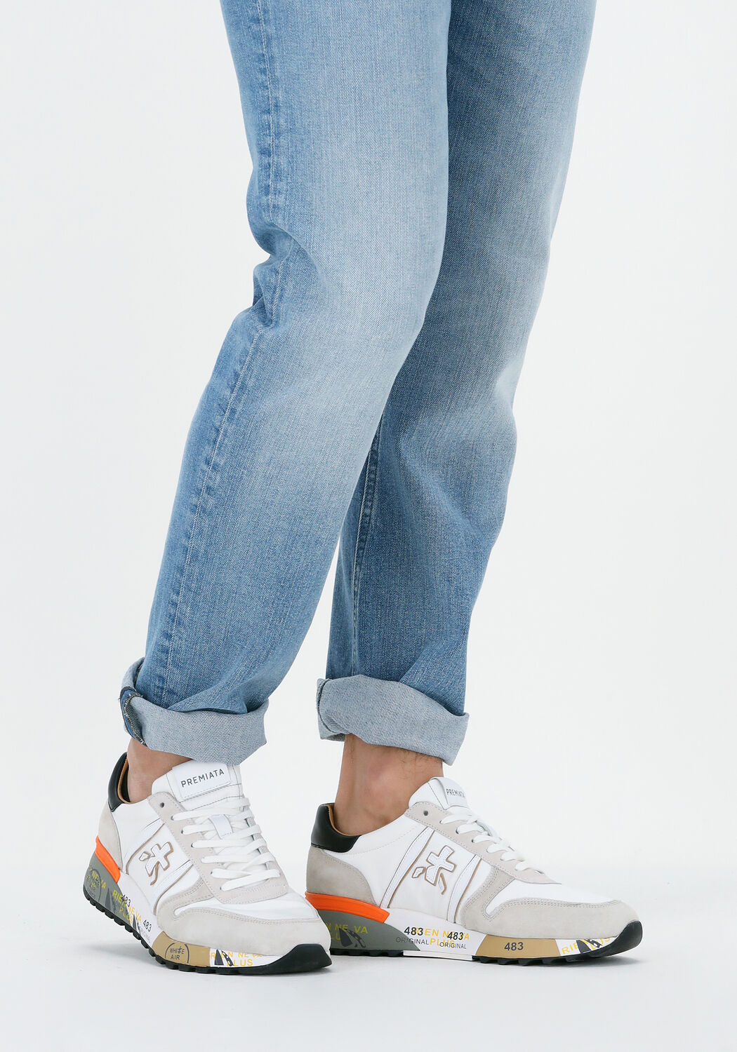 Witte PREMIATA Lage sneakers LANDER | Omoda