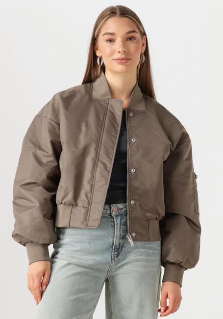MY ESSENTIAL WARDROBE Jack HELGAMW SHORT BOMBER JACKET en taupe - large