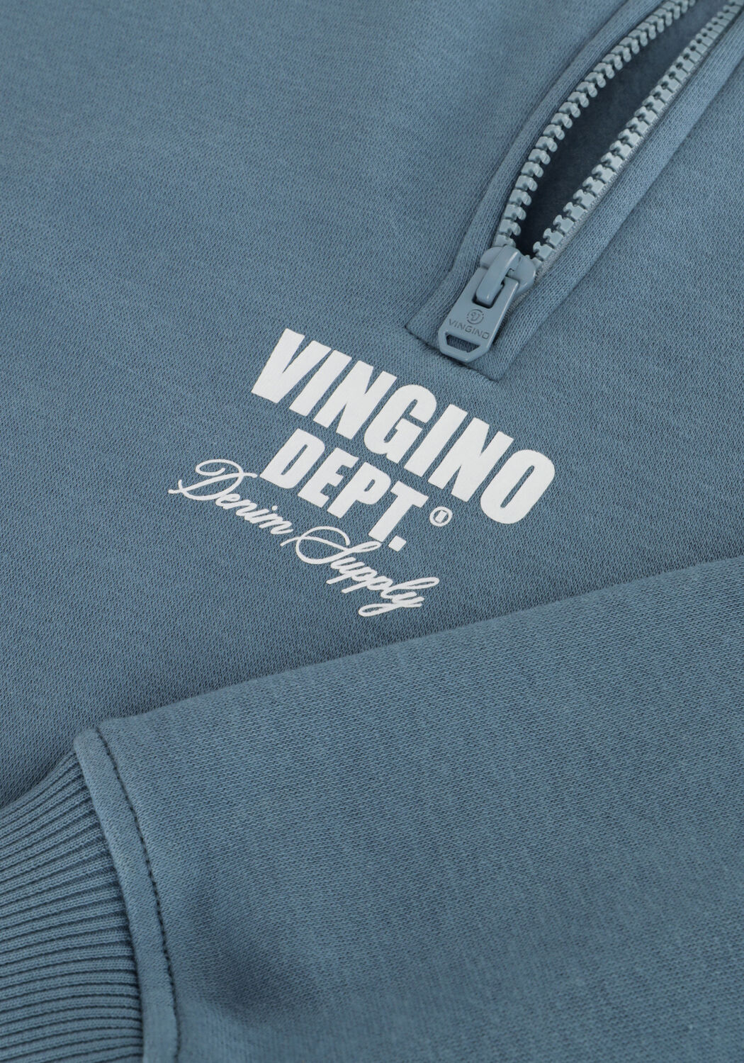 Blauwe VINGINO Sweater BASIC-HALF ZIP - large