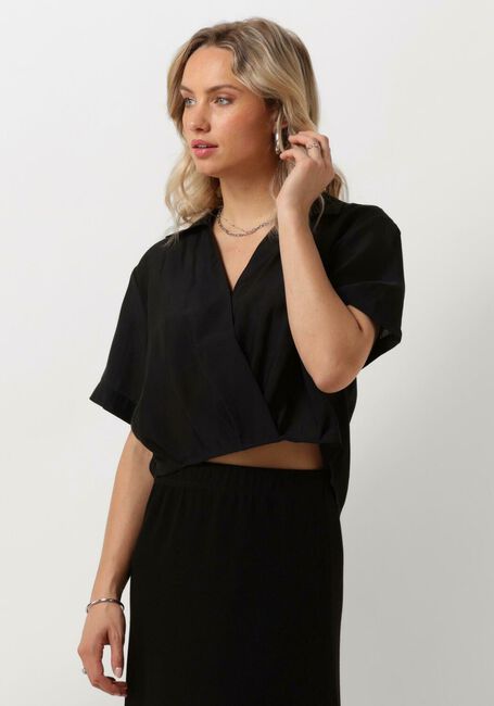 ANOTHER LABEL Haut DANI TOP S/S en noir - large