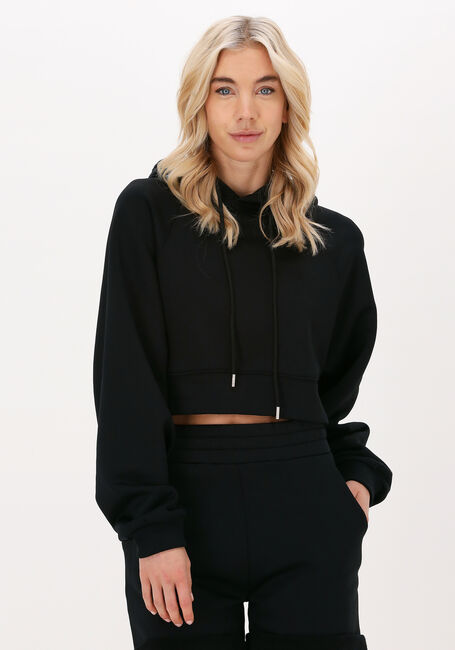 LUNE ACTIVE Chandail KATIE CROPPED HOODIE en noir - large
