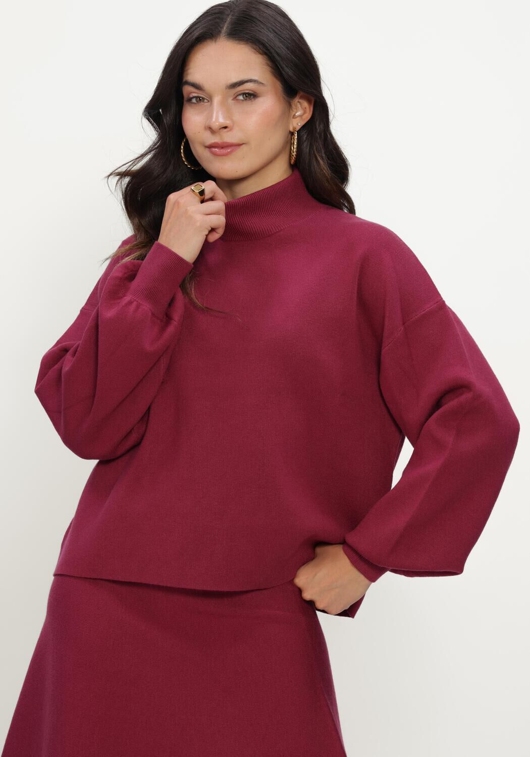 MSCH COPENHAGEN Pull MSCHMERCY EAST M PULLOVER Bordeaux - large