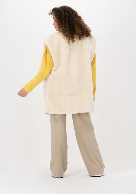 ANOTHER LABEL Gilet UNNI VEST RUSTIC FUR en beige - large