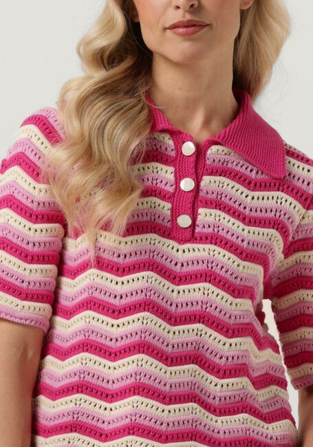 Y.A.S. Haut YASFURO SS KNIT TOP en rose - large
