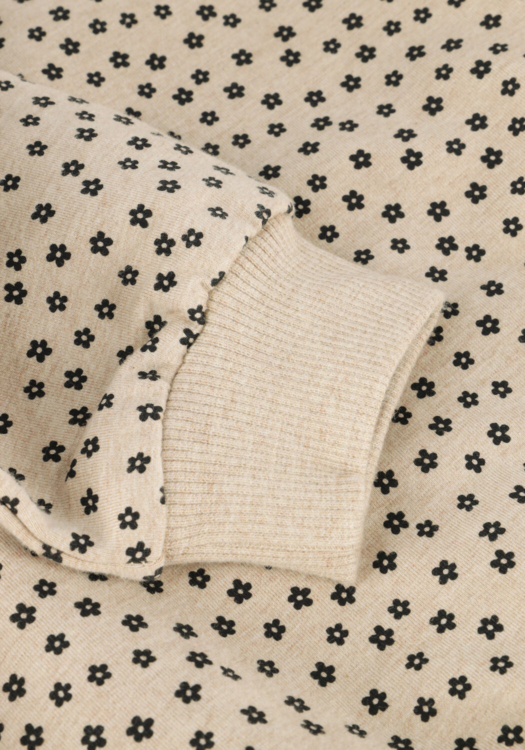 Beige DAILY7 Sweater OVERSIZED SWEATER SMALL FLOWER - large