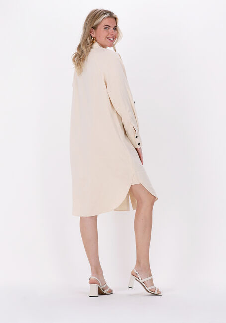 SELECTED WOMEN Robe midi SLFMALVINA-IDA LS en beige - large