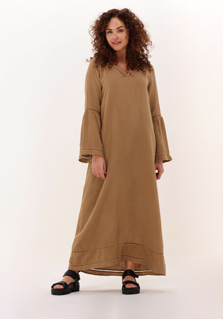 CIRCLE OF TRUST Robe maxi GIA DRESS en camel - large