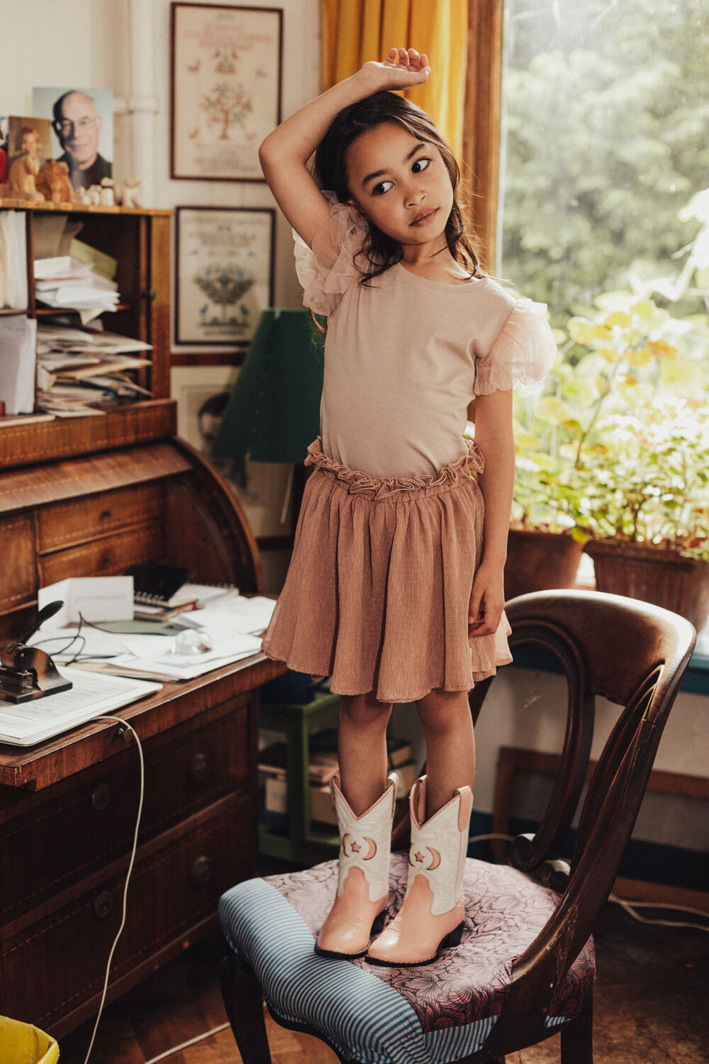 BAJE STUDIO Mini-jupe BIRRE en rose - large