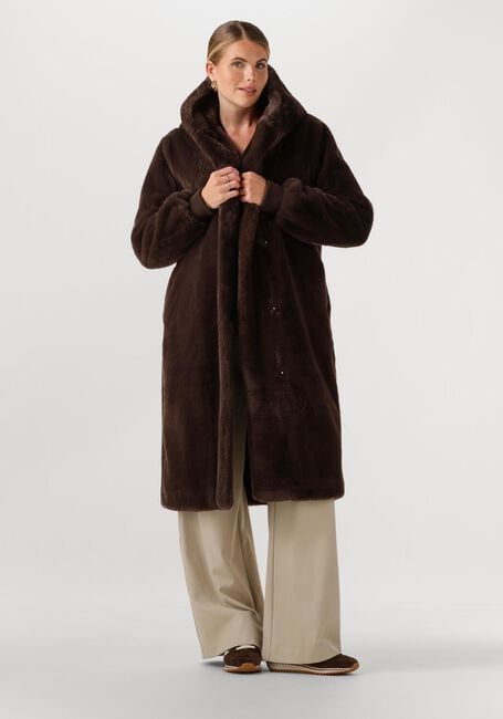 MOSCOW Manteau Teddy 08-08-NADJANA-3 en marron - large