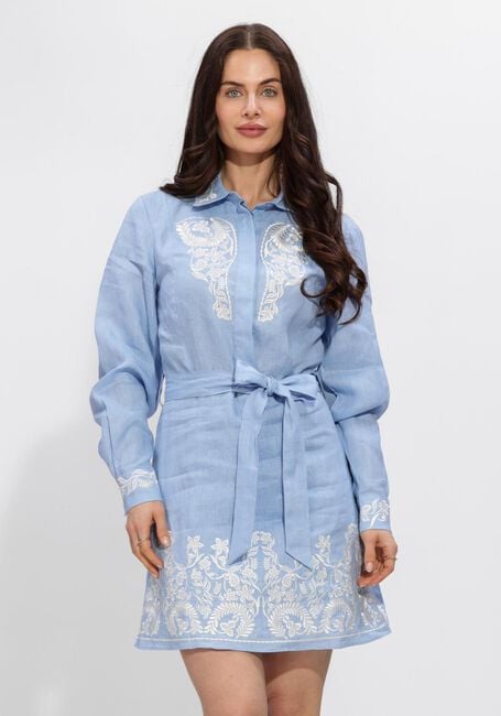 Lichtblauwe SILVIAN HEACH Mini jurk SHORT DRESS HYLAS - large