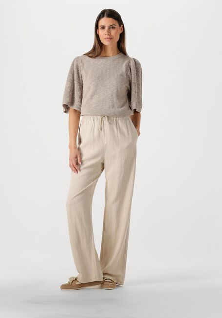 MOS MOSH Pantalon large MMHELIN JOLENE PANT en beige - large