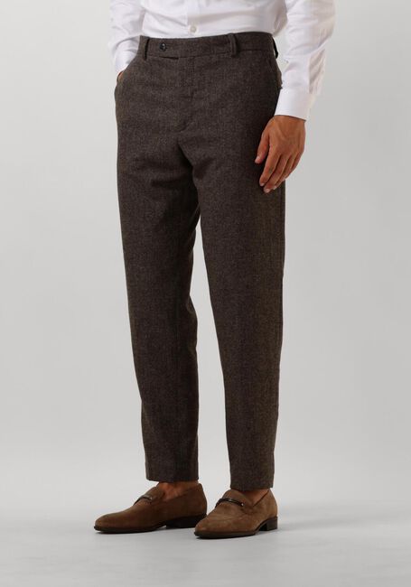 Bruine SELECTED HOMME Pantalon SLHSLIM-REED WOOL TRS - large