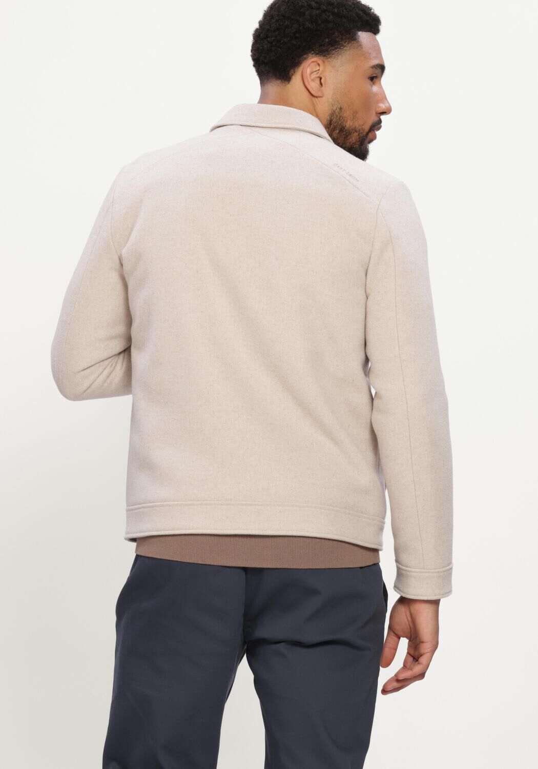 CAST IRON Jack SHORT JACKET TWOOL SMART JACKET en beige - large