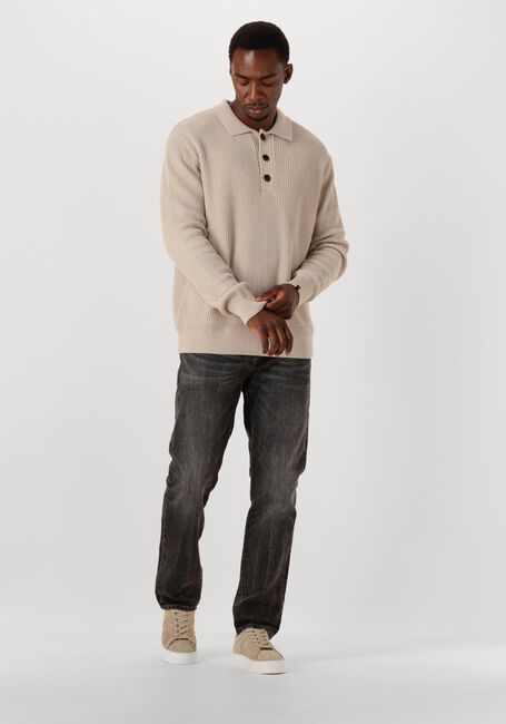 Beige BUTCHER OF BLUE Trui GALWAY POLO LS - large