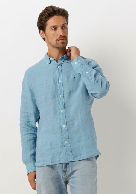 TOMMY HILFIGER Chemise décontracté PIGMENT DYED LI SOLID RF SHIRT en bleu - large